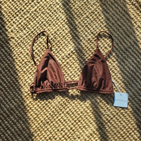 Benoa Swim Other - Benoa Swim Siena Bikini Top in Cacao Brown